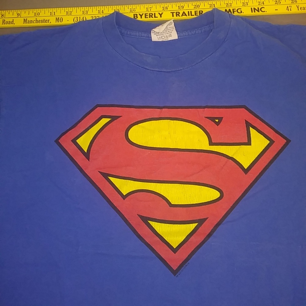 SUPERMAN TEE ADULT XL #6 - Picture 3 of 4